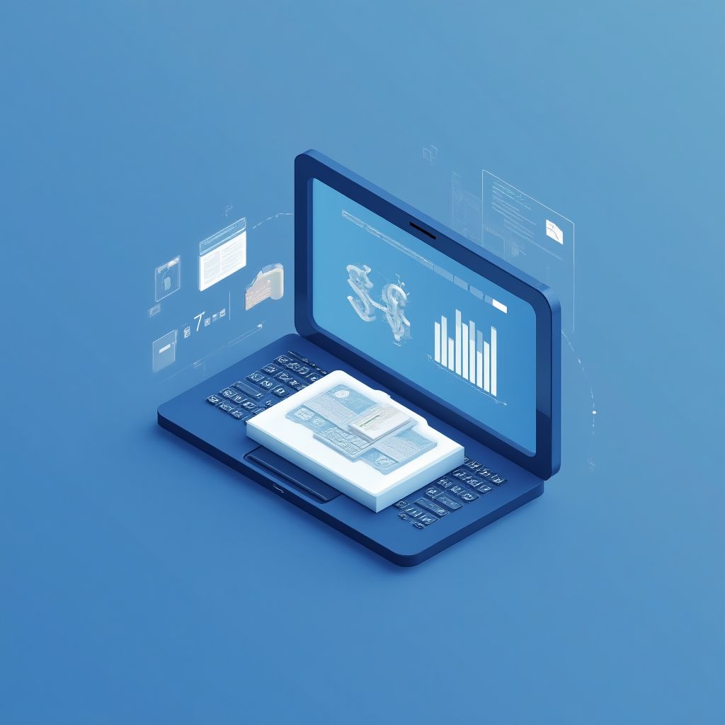 Ícono de tecnología financiera